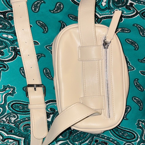 Torrid Faux Leather Quilted Belt Bag in Cream - Picture 8 of 14